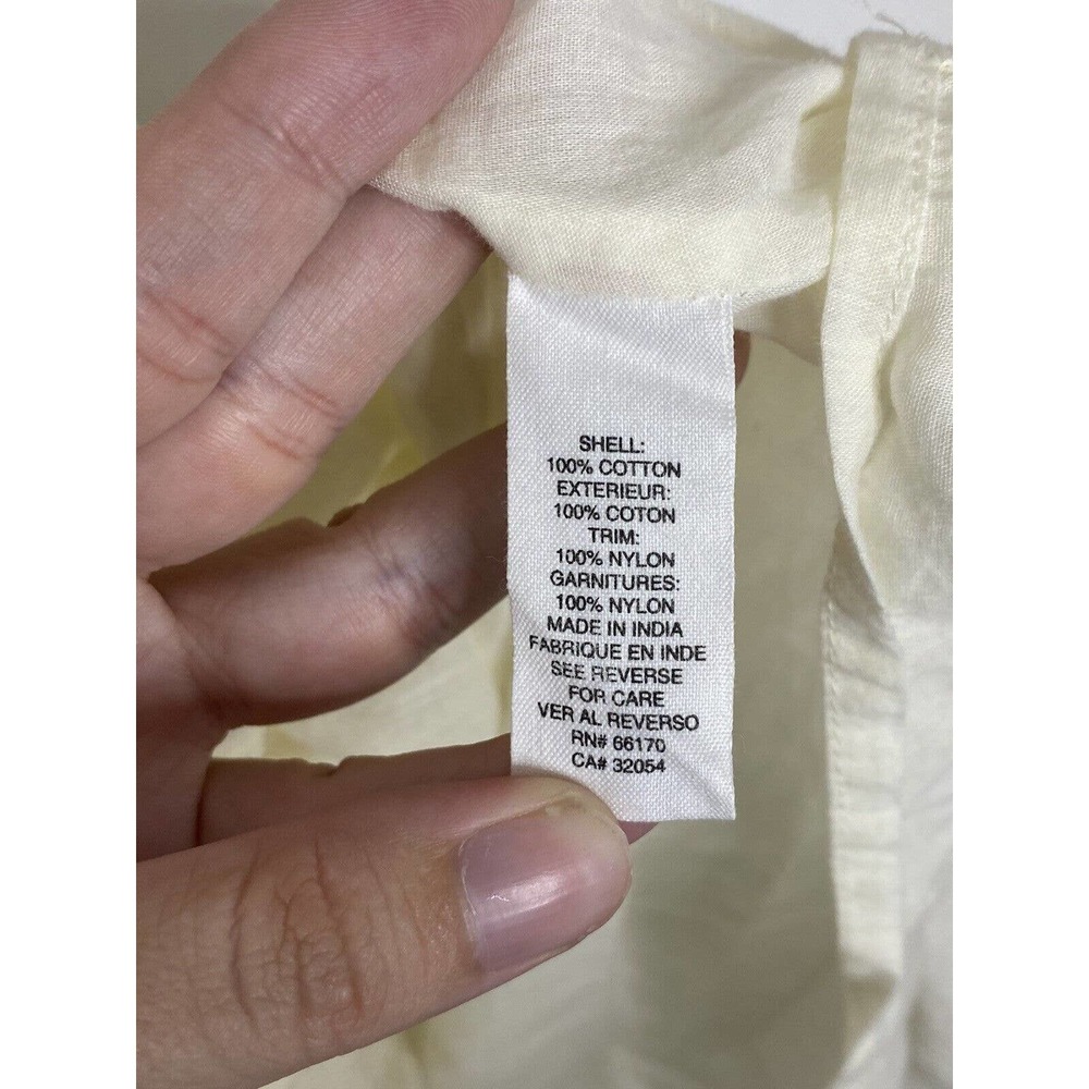 Free People Ivory Lace Up Embroidered Sleeveless V-Neck Midi Sheath Dress Sz 0 - Picture 6 of 7